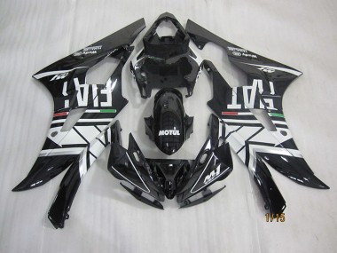 ABS 2006-2007 Black White Motul Fiat Yamaha YZF R6 Motorcycle Fairings UK