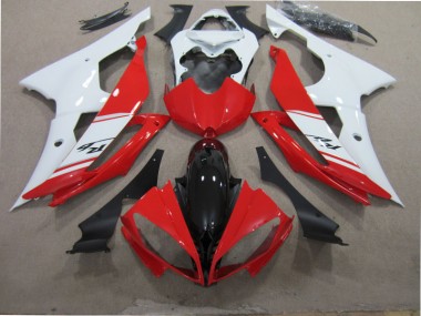 ABS 2008-2016 Red White Black Yamaha YZF R6 Motorcycle Fairing Kit UK