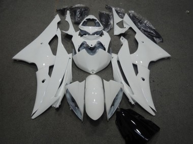 ABS 2008-2016 White Yamaha YZF R6 Motorcyle Fairings UK