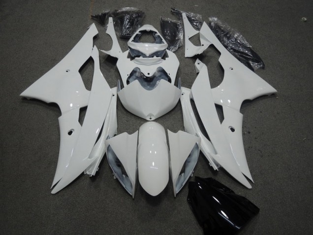 ABS 2008-2016 White Yamaha YZF R6 Motorcyle Fairings UK ABS 2008-2016 White Yamaha YZF R6 Motorcyle Fairings UK