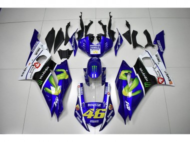 ABS 2017-2021 Monster Blue Movistar 46 Yamaha YZF R6 Motorcycle Bodywork UK